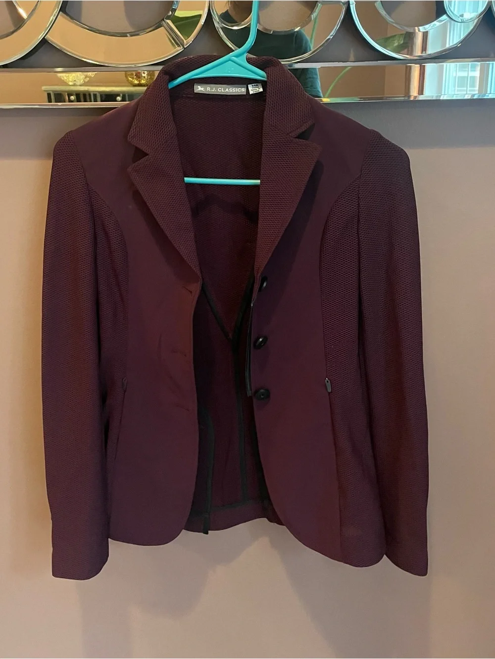 RJ Classics Harmony Mesh Show Jacket | Children’s 14R | Plum | Never Worn